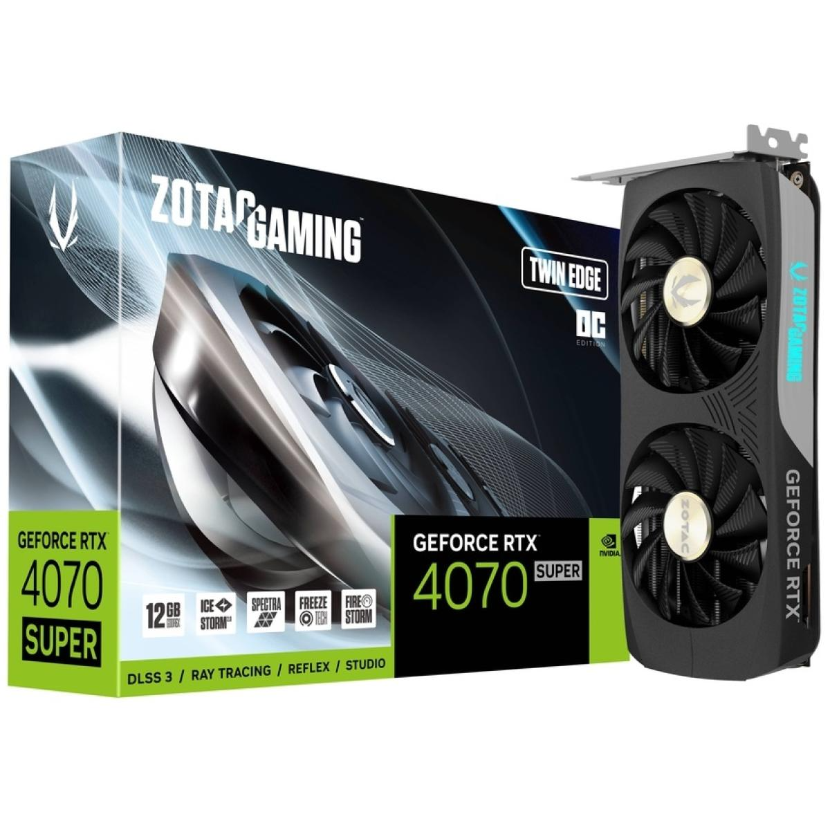 ZOTAC GAMING GeForce RTX 4070 SUPER Twin Edge OC 12GB GDDR6X - Graphics Card ZOTAC GAMING GeForce RTX 4070 SUPER Twin Edge OC 12GB GDDR6X - Graphics Card